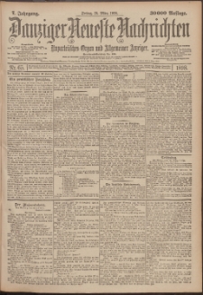 Danziger Neueste Nachrichten : unparteiisches Organ und allgemeiner Anzeiger 65/1898