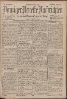 Danziger Neueste Nachrichten : unparteiisches Organ und allgemeiner Anzeiger 68/1898