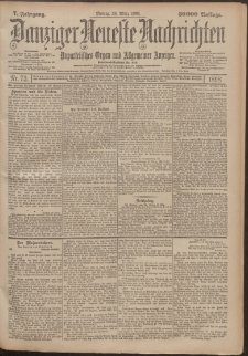 Danziger Neueste Nachrichten : unparteiisches Organ und allgemeiner Anzeiger 73/1898