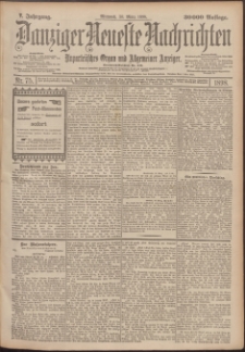 Danziger Neueste Nachrichten : unparteiisches Organ und allgemeiner Anzeiger 75/1898