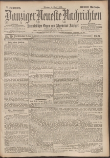 Danziger Neueste Nachrichten : unparteiisches Organ und allgemeiner Anzeiger 79/1898
