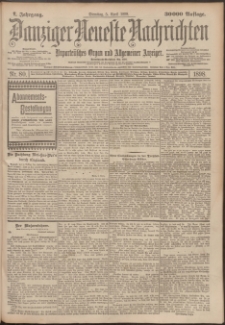 Danziger Neueste Nachrichten : unparteiisches Organ und allgemeiner Anzeiger 80/1898