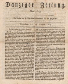 Danziger Zeitung, 1813.08.13 nr 128A