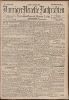Danziger Neueste Nachrichten : unparteiisches Organ und allgemeiner Anzeiger 89/1898