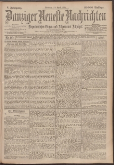 Danziger Neueste Nachrichten : unparteiisches Organ und allgemeiner Anzeiger 90/1898