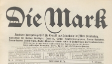 Die Mark : Illustrierte Wochenschrift für Touristik und Heimatkunde. Ratgeber für Ausflüge, 1910/1911 Nr 4