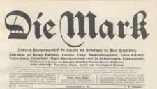 Die Mark : Illustrierte Wochenschrift für Touristik und Heimatkunde. Ratgeber für Ausflüge, 1911/1912 Nr 6