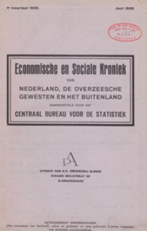 Economische en Sociale Kroniek van Nederland, de Overzeesche Gewesten en het Buitenland, 1935.06, kwartaal 1