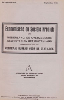 Economische en Sociale Kroniek van Nederland, de Overzeesche Gewesten en het Buitenland, 1935.09, kwartaal 2