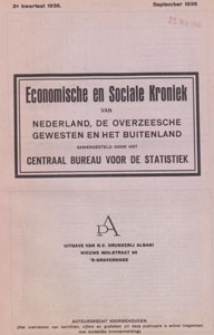 Economische en Sociale Kroniek van Nederland, de Overzeesche Gewesten en het Buitenland, 1936.09, kwartaal 2