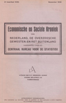 Economische en Sociale Kroniek van Nederland, de Overzeesche Gewesten en het Buitenland, 1936.12, kwartaal 3