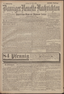 Danziger Neueste Nachrichten : unparteiisches Organ und allgemeiner Anzeiger 93/1898