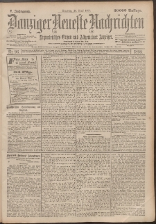 Danziger Neueste Nachrichten : unparteiisches Organ und allgemeiner Anzeiger 96/1898