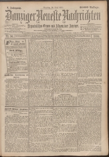 Danziger Neueste Nachrichten : unparteiisches Organ und allgemeiner Anzeiger 96/1898