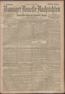 Danziger Neueste Nachrichten : unparteiisches Organ und allgemeiner Anzeiger 99/1898