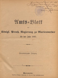 Amts-Blatt der Königlichen Regierung zu Marienwerder für das Jahr, 1895.12.04 nr 49