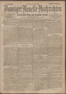 Danziger Neueste Nachrichten : unparteiisches Organ und allgemeiner Anzeiger100/1898