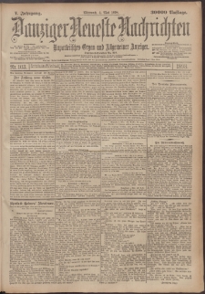 Danziger Neueste Nachrichten : unparteiisches Organ und allgemeiner Anzeiger103/1898