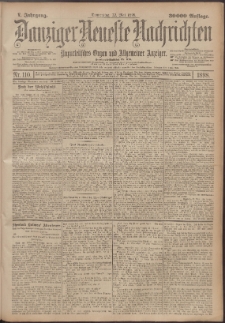 Danziger Neueste Nachrichten : unparteiisches Organ und allgemeiner Anzeiger110/1898