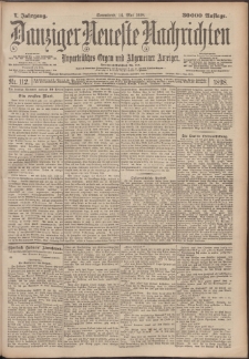 Danziger Neueste Nachrichten : unparteiisches Organ und allgemeiner Anzeiger112/1898