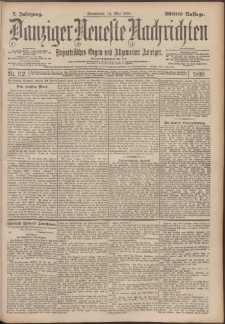 Danziger Neueste Nachrichten : unparteiisches Organ und allgemeiner Anzeiger112/1898