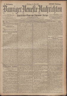 Danziger Neueste Nachrichten : unparteiisches Organ und allgemeiner Anzeiger114/1898