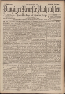 Danziger Neueste Nachrichten : unparteiisches Organ und allgemeiner Anzeiger119/1898