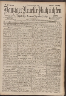 Danziger Neueste Nachrichten : unparteiisches Organ und allgemeiner Anzeiger123/1898