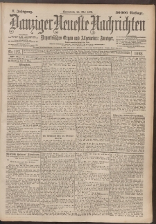 Danziger Neueste Nachrichten : unparteiisches Organ und allgemeiner Anzeiger123/1898