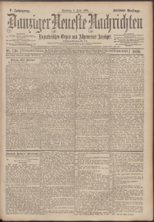 Danziger Neueste Nachrichten : unparteiisches Organ und allgemeiner Anzeiger130/1898
