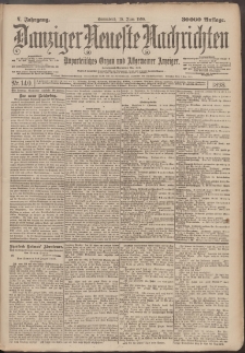 Danziger Neueste Nachrichten : unparteiisches Organ und allgemeiner Anzeiger 140/1898