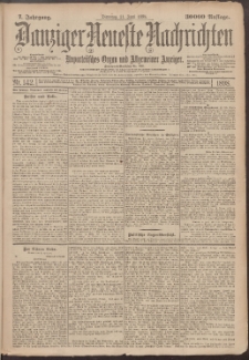 Danziger Neueste Nachrichten : unparteiisches Organ und allgemeiner Anzeiger 142/1898