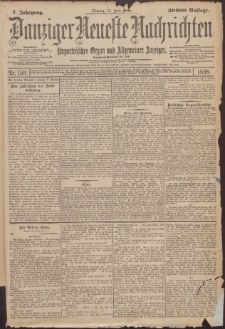 Danziger Neueste Nachrichten : unparteiisches Organ und allgemeiner Anzeiger 159/1898