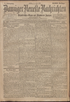 Danziger Neueste Nachrichten : unparteiisches Organ und allgemeiner Anzeiger 163/1898