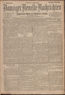 Danziger Neueste Nachrichten : unparteiisches Organ und allgemeiner Anzeiger 164/1898
