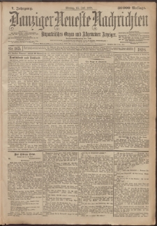 Danziger Neueste Nachrichten : unparteiisches Organ und allgemeiner Anzeiger 165/1898