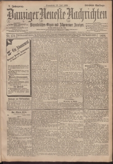Danziger Neueste Nachrichten : unparteiisches Organ und allgemeiner Anzeiger 170/1898