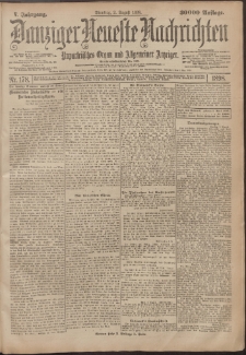 Danziger Neueste Nachrichten : unparteiisches Organ und allgemeiner Anzeiger 178/1898