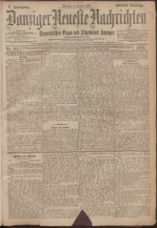 Danziger Neueste Nachrichten : unparteiisches Organ und allgemeiner Anzeiger 183/1898