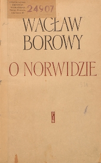 O Norwidzie : rozprawy i notatki