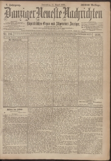 Danziger Neueste Nachrichten : unparteiisches Organ und allgemeiner Anzeiger 186/1898
