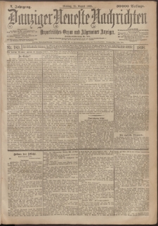 Danziger Neueste Nachrichten : unparteiisches Organ und allgemeiner Anzeiger189/1898