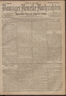 Danziger Neueste Nachrichten : unparteiisches Organ und allgemeiner Anzeiger190/1898