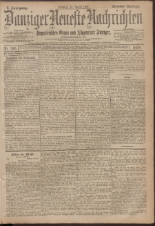 Danziger Neueste Nachrichten : unparteiisches Organ und allgemeiner Anzeiger190/1898