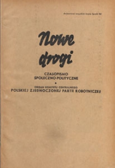 Nowe Drogi : czasopismo społeczno-polityczne, 1950.03-04 nr 2