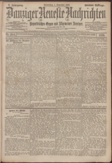 Danziger Neueste Nachrichten : unparteiisches Organ und allgemeiner Anzeiger 204/1898
