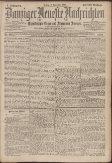 Danziger Neueste Nachrichten : unparteiisches Organ und allgemeiner Anzeiger 205/1898