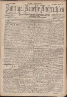 Danziger Neueste Nachrichten : unparteiisches Organ und allgemeiner Anzeiger 207/1898