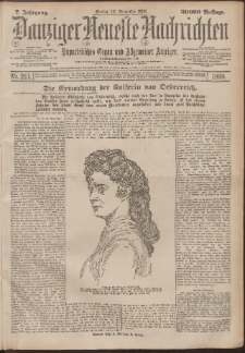 Danziger Neueste Nachrichten : unparteiisches Organ und allgemeiner Anzeiger 213/1898