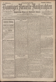 Danziger Neueste Nachrichten : unparteiisches Organ und allgemeiner Anzeiger 217/1898